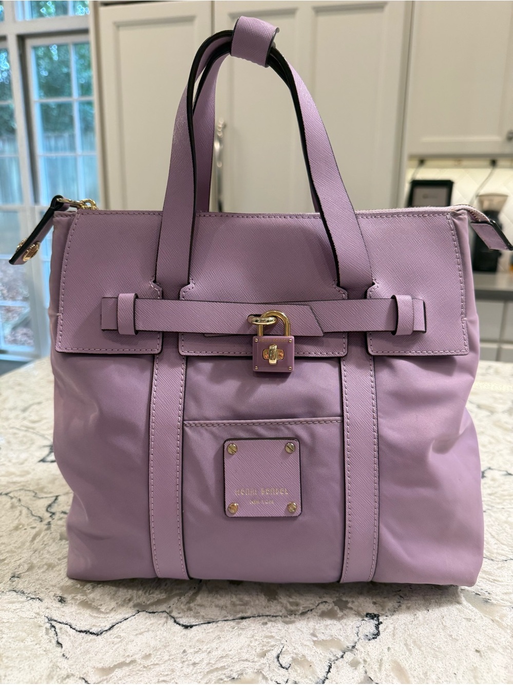 Henri Bendel Lilac Nylon Mini Jetsetter 3-Way Convertible Backpack in Lilac Rare